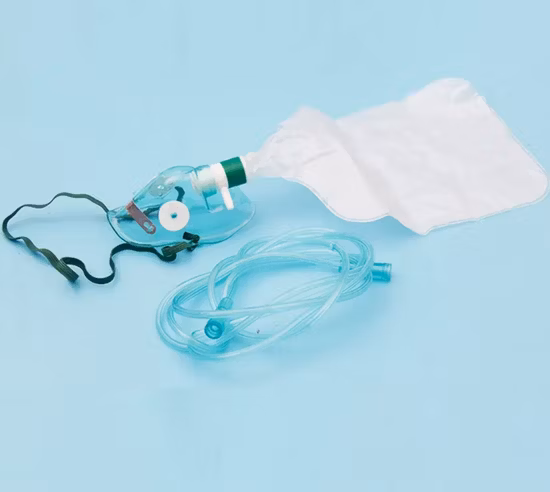 CE de fábrica e ISO aprovam máscara de oxigênio médica descartável hospitalar