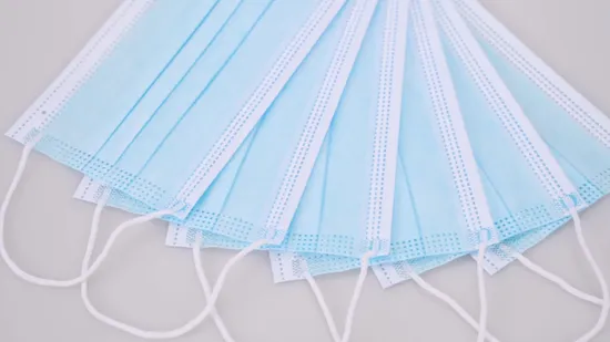 Máscara facial descartável para uso médico descartável certificada pela FDA / EN14683 com Earloop 3 camadas para uso hospitalar descartável máscara cirúrgica