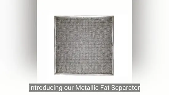 Condensação gorda metálica dos filtros em caixa de óleo do separador com rede de arame feita malha