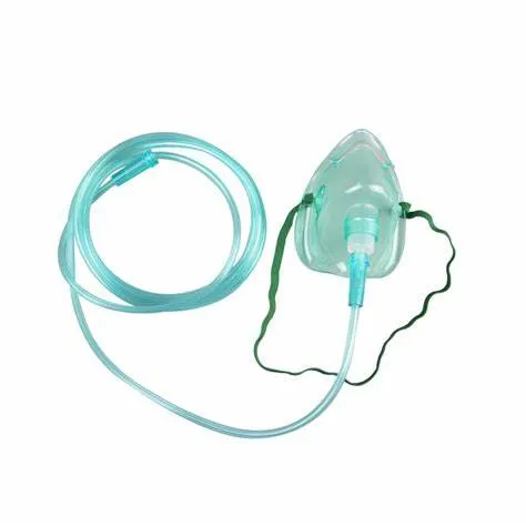 Bm® Máscara de oxigênio médica descartável de alta qualidade em PVC com tubo ISO13485 CE FDA