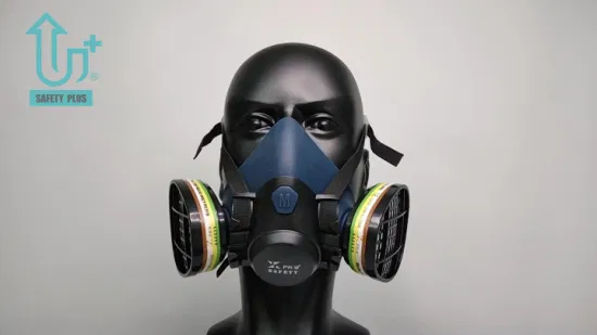 Anti respirador reusável da peça facial química da cara da máscara de gás da poeira da anti construção industrial